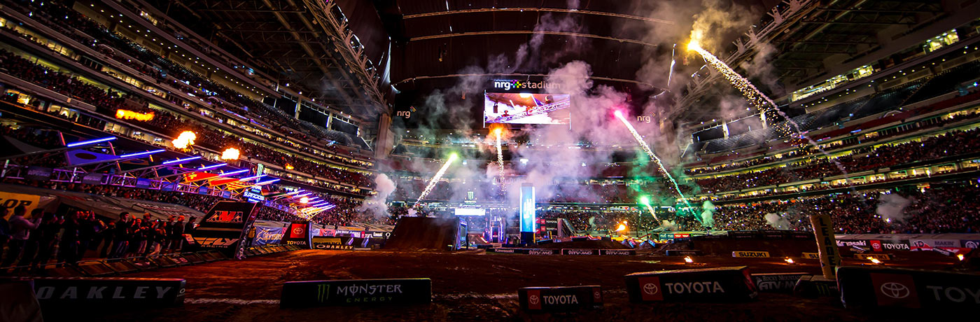 Fireworks shot at Supercross