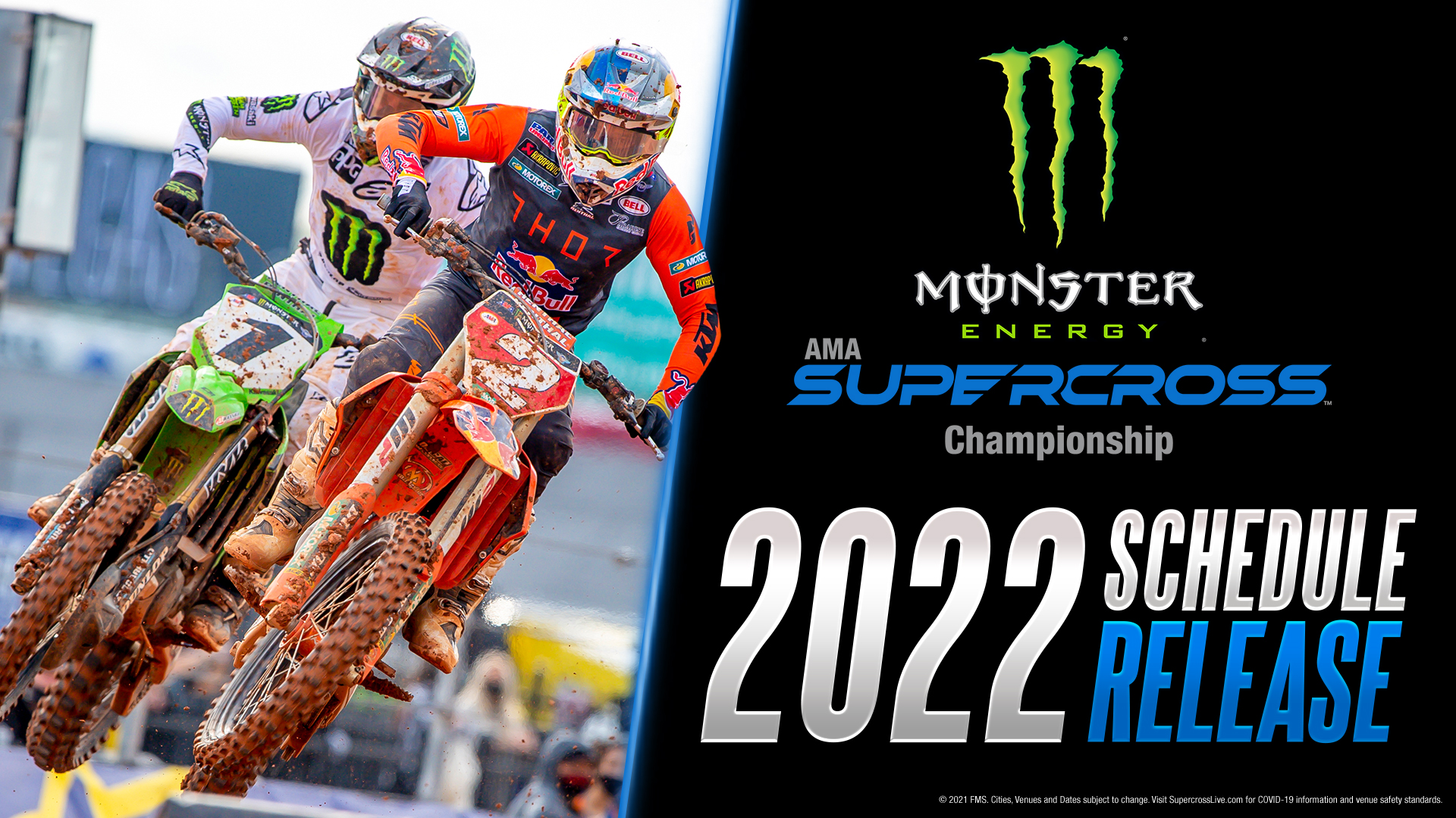 2022 Monster Energy AMA Supercross Schedule Released