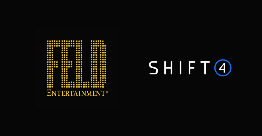 Feld Entertainment and Shift4 logos