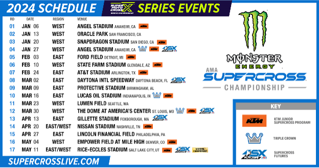 2024 Schedule for SMX Series Events