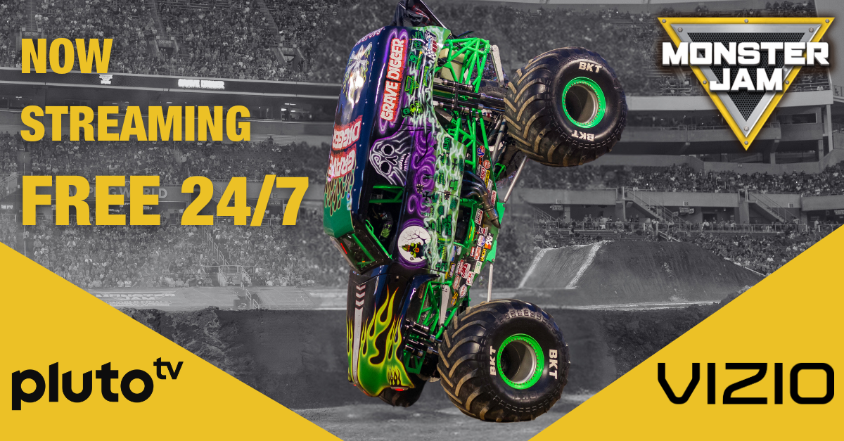 Monster Jam now streaming free 24/7 on Pluto TV & Vizio