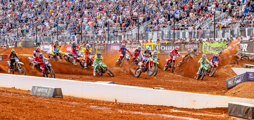Supermotocross race start