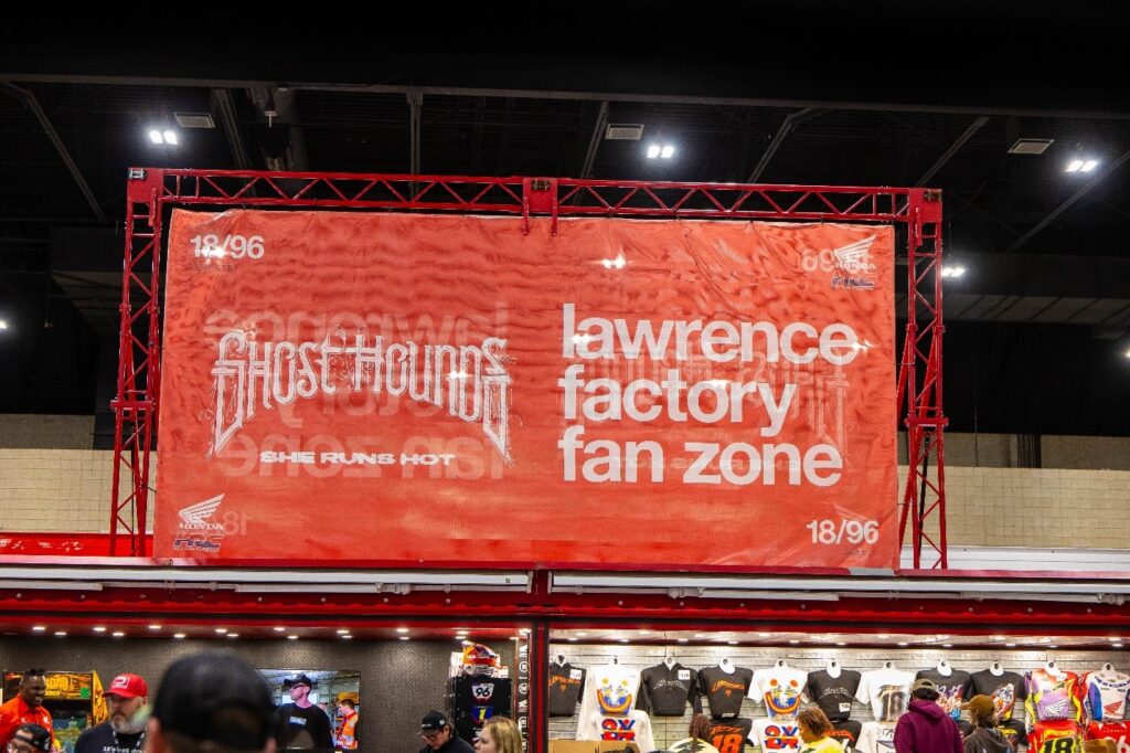 Ghost Hounds branding is prominently displayed inside the Lawrence Factory Fan Zone as the album’s new single “She Runs Hot” is creatively integrated into FanFest, live event, television and streaming programming.