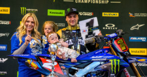 Cooper Webb celebrates his championship