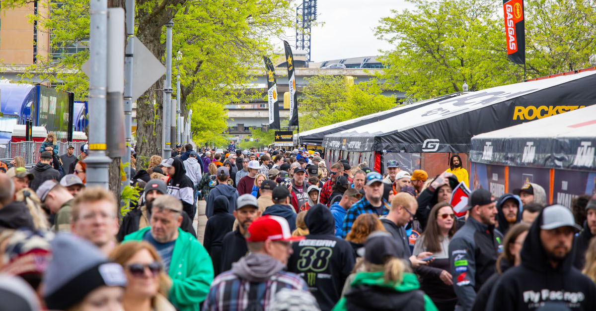 FanFest at Acrisure Stadium in Pittsburgh, Pennsylvania for Round 15 of the Supercross season could only be described as standing room only.