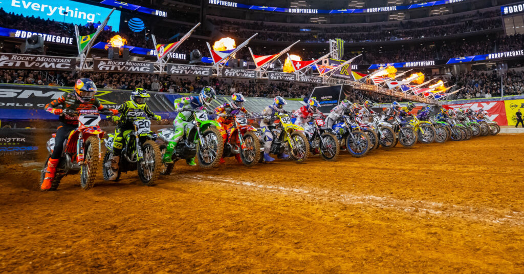 Monster Energy Supercross race start