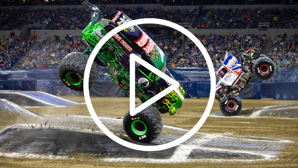 Monster Jam video thumbnail with play button
