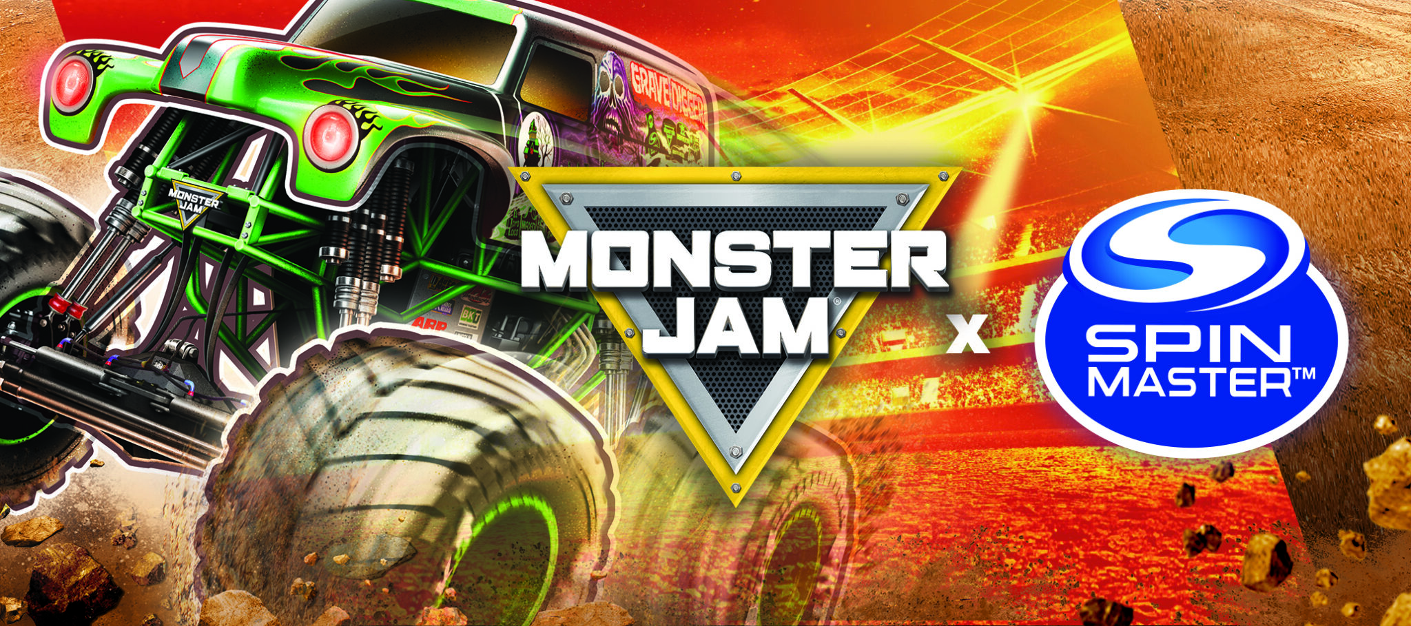 monster jam x spin master hero