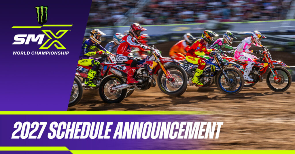 2027 SMX schedule announcement - photo of SMX race start
